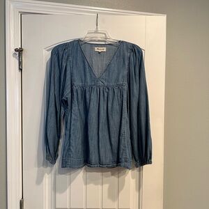 Denim Madewell Long-Sleeve Top